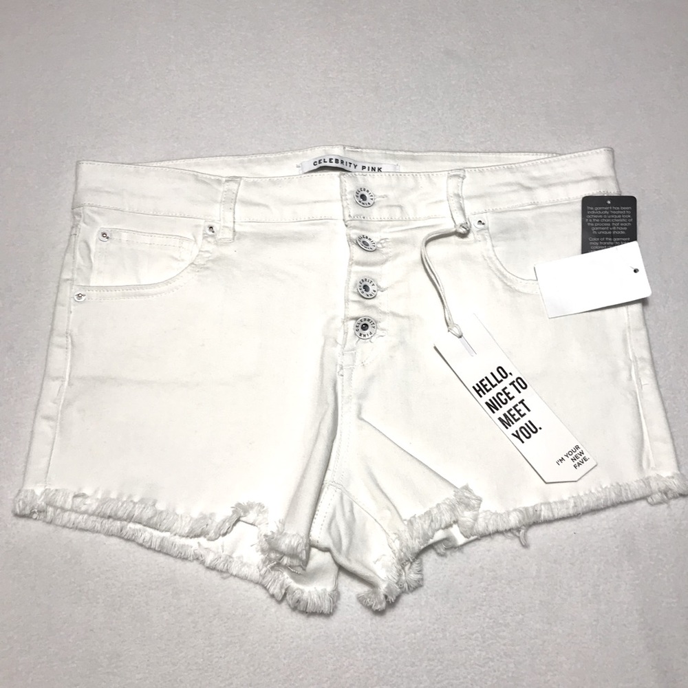 CELEBRITY PINK - 3” Optic White Shorts - 11/30